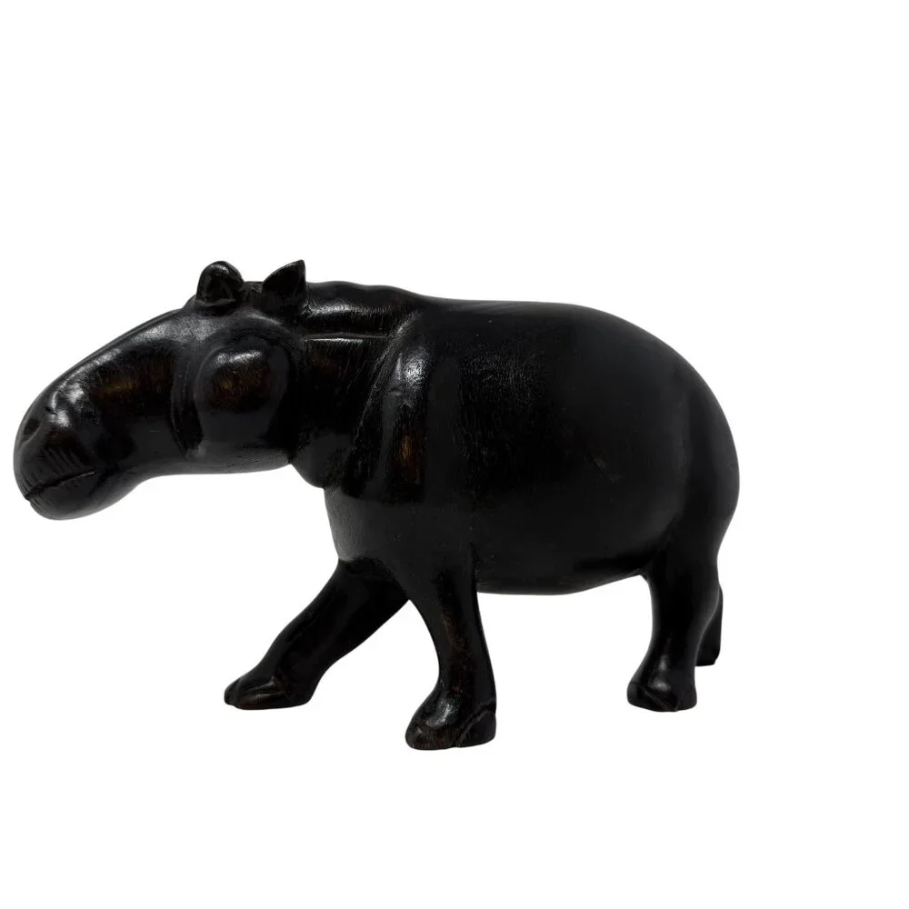 Vintage‎ Ironwood Hippo Figurine 8